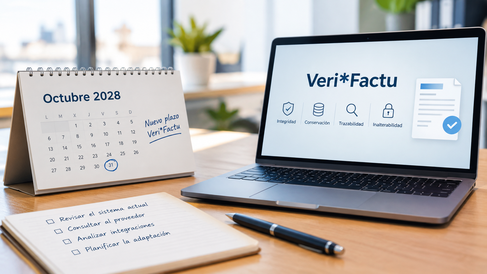 Veri*Factu se retrasa a 2028: qué cambia ahora para las empresas